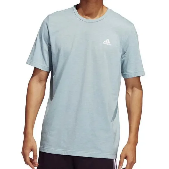 NEW! Adidas Men's Lightweight Melange Short Sleeve Tee - Picture 2 of 16